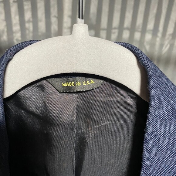 Stafford blazer sport coat jacket navy gold buttons - Picture 5 of 7